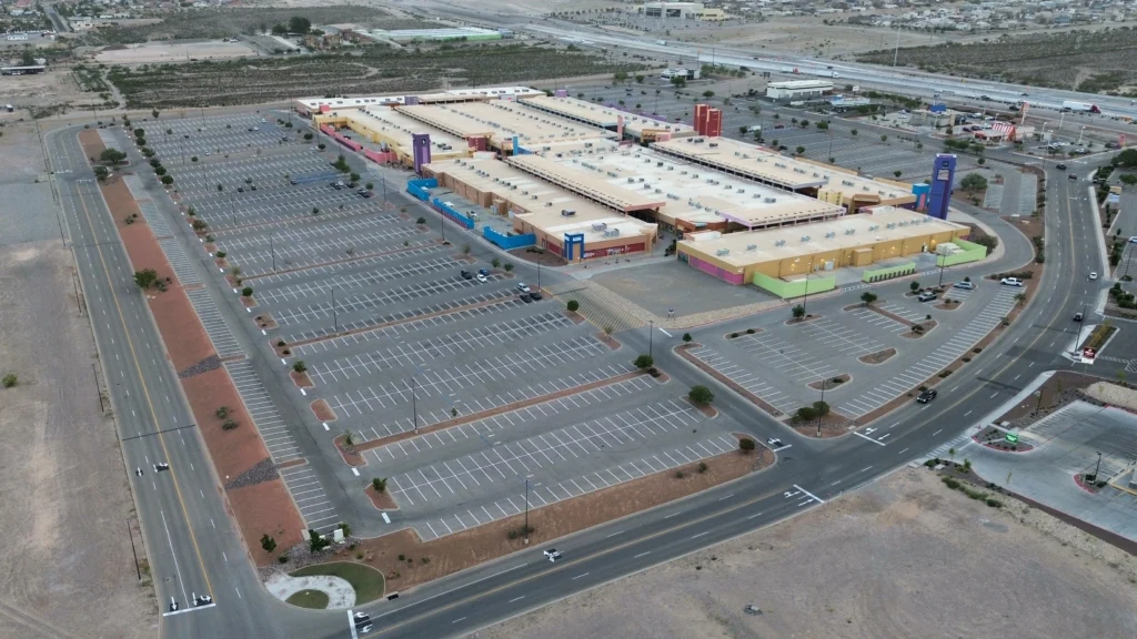 Shopping Mall Parking Lot Striping in El Paso, TX