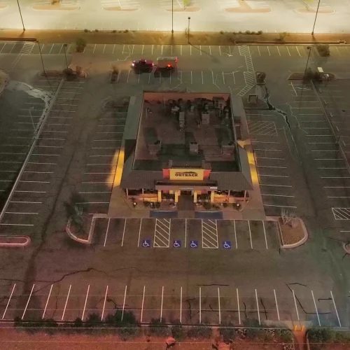 Outback Steakhouse Parking Lot Striping in El Paso, Texas